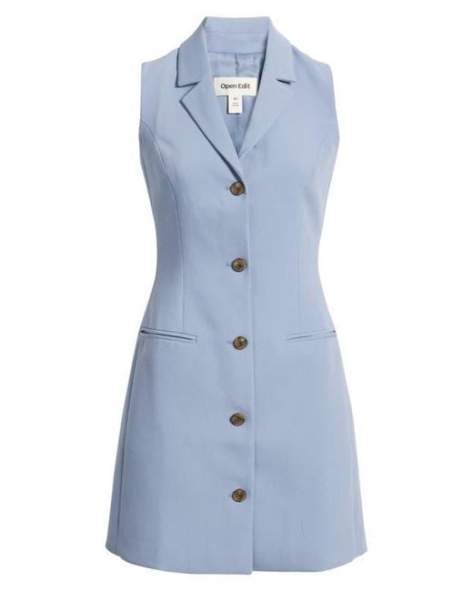 blue sleeveless blazer dress Significant Other Sleeveless Blazer Mini Dress main image 1