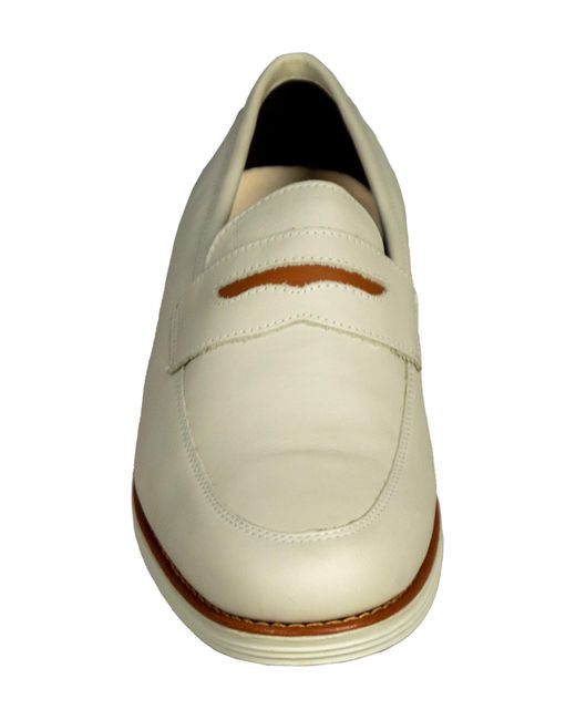 Sandro Moscoloni White Natal Penny Loafer for men