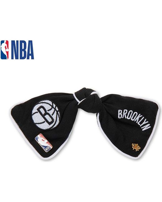 Lele Sadoughi Black Nba Brooklyn Nets Bow Barrette