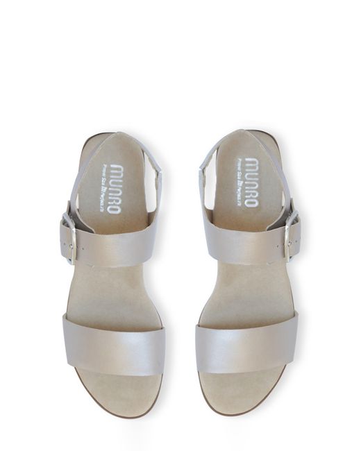 Munro White Cleo Sandal - Multiple Widths Available