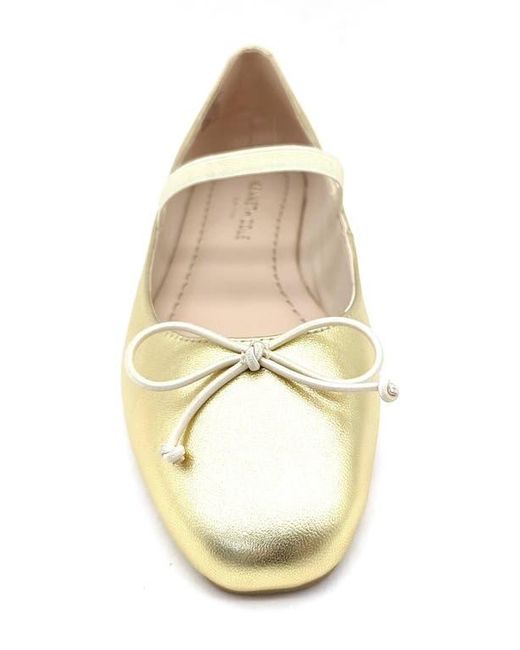 Kenneth Cole White Myra Mary Jane Flat