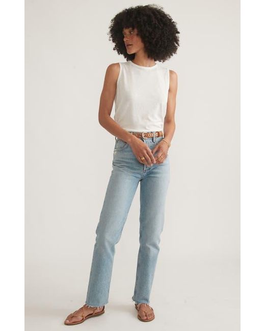 Marine Layer White Hemp & Cotton Blend Tank