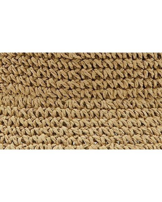 Mango Metallic Straw Bucket Hat