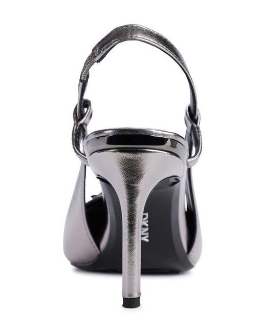 DKNY Black Malden Slingback Pointed Toe Pump