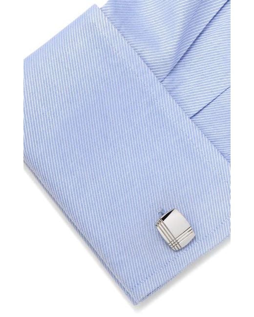 Cufflinks Inc. White Tartan Plaid Cuff Links for men