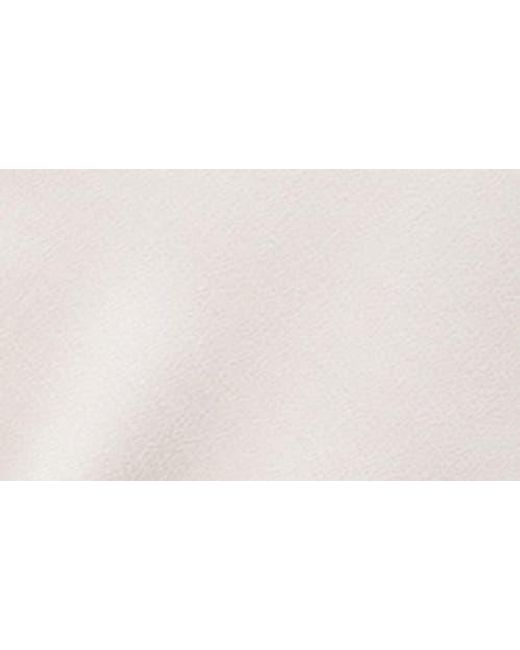 Mango White Draped Satin Camisole