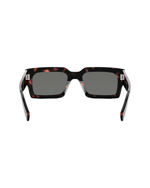 Céline Black 54mm Rectangular Sunglasses