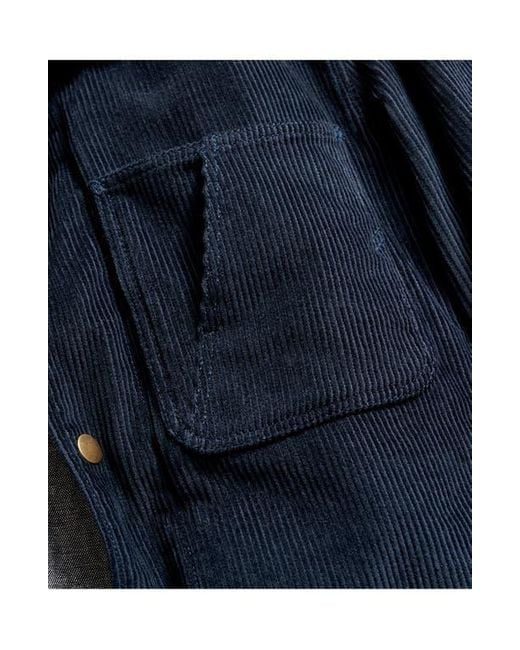 Billy Reid Leroy Corduroy Snap Front Shirt Jacket in Blue for Men Lyst