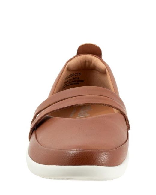 Softwalk® Brown Devon Mary Jane Flat