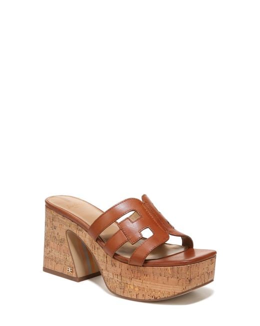 Sam Edelman Dev Platform Sandal in Brown Lyst