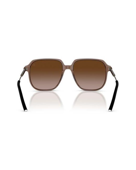 Moncler Brown 54Mm Pilot Sunglasses for men