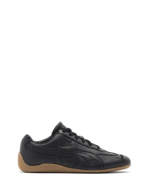 PUMA Black Speedcat Leather Sneaker for men
