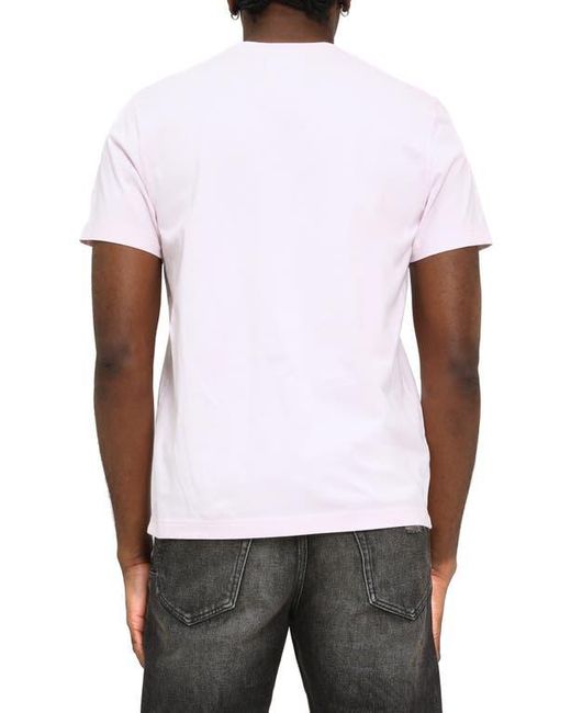 Purple Brand White Studded Clean Jersey T-Shirt for men