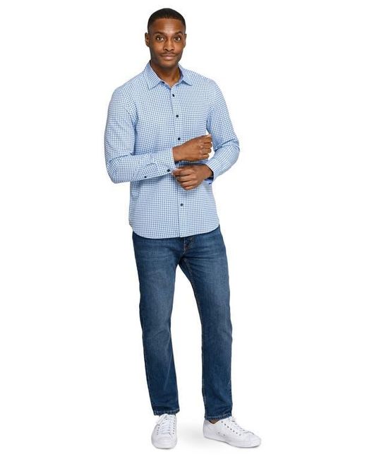 Con.struct Blue Diamond Geo Woven Long Sleeve Basic for men