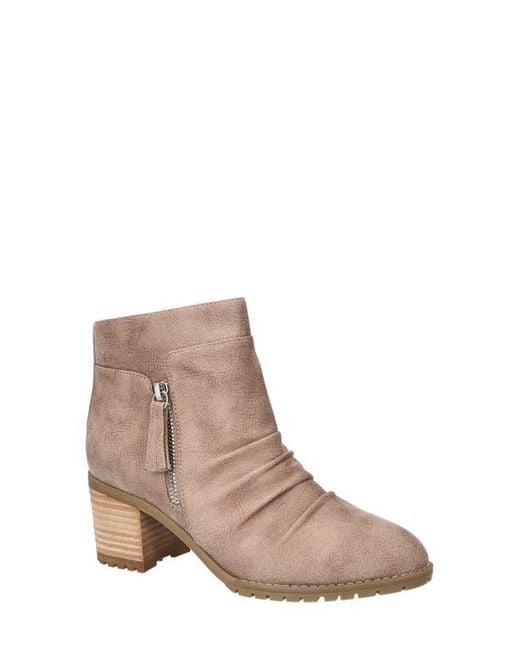 Bella Vita Brown Janita Bootie