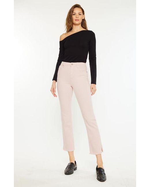 Kancan Black Tiana High Rise Slim Straight Jeans