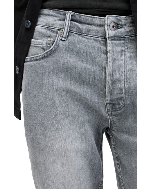 AllSaints Black Cigarette Skinny Fit Jeans for men