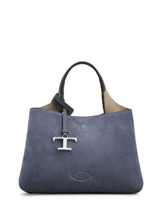 Tod's Blue Micro Top Handle Shopper