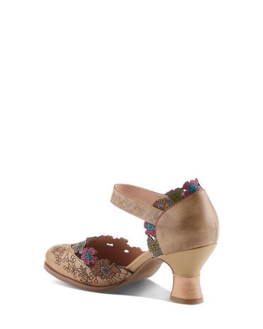 Spring Step Brown Happydance Ankle Strap Pump