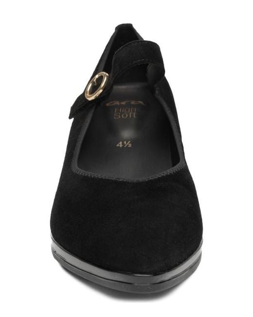 Ara Black Amethyst Mary Jane Pump