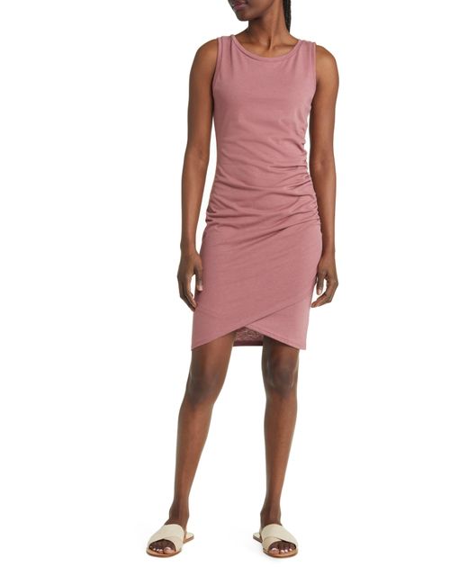 Treasure and bond top side ruched dress