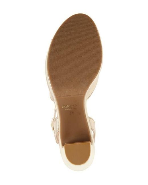 Cordani Metallic Vita Ankle Strap Platform Sandal