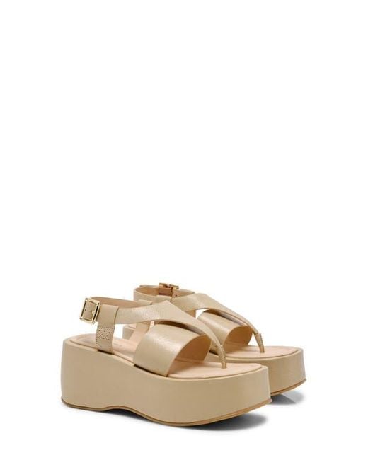 Free People Natural Holt Ankle Strap Platform Sandal
