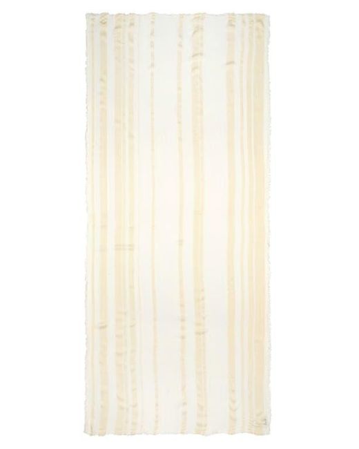 Nordstrom Natural Sheer Stripe Pareo Wrap
