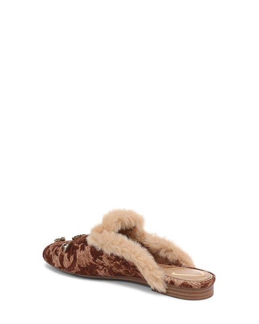 Circus by Sam Edelman Brown Tillie Faux Fur Trim Mule