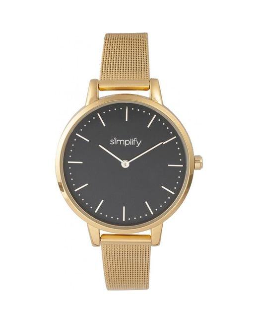 Simplify Metallic The 5800 Mesh Bracelet Watch