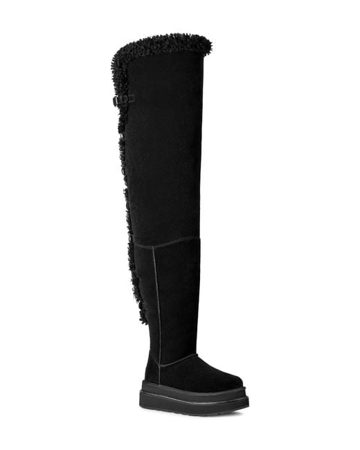 Ugg Black X Sacai Thigh High Boot