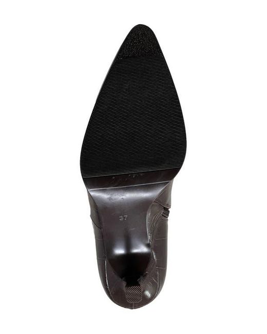 Shu Shop Brown Vanessa Pointed Toe Knee High Kitten Boot