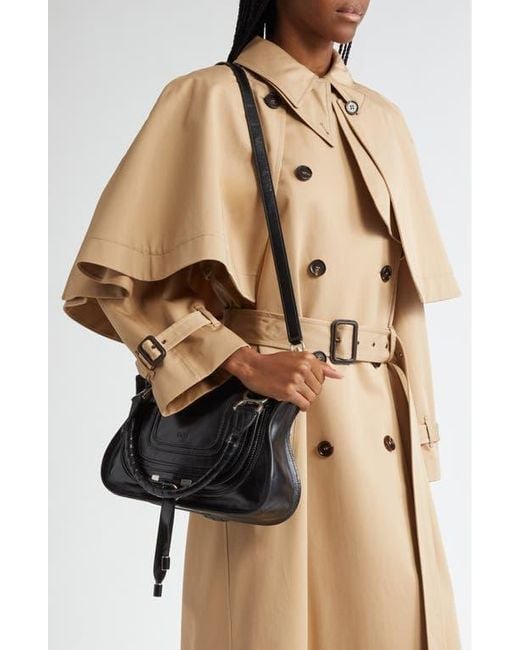 Chloé Black Small Marcie Leather Satchel