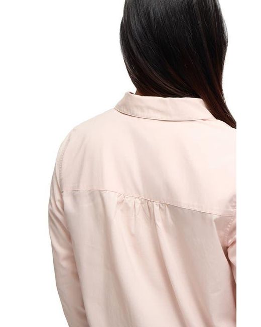 Ingrid & Isabel Blue Maternity Poplin Button Down
