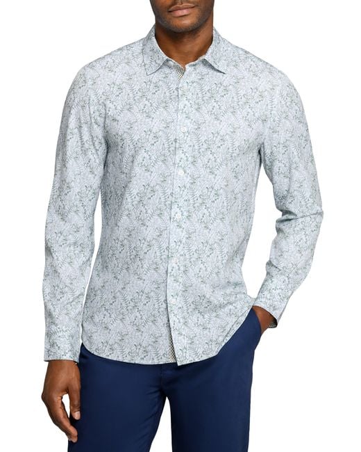 Con.struct Blue Woods Woven Long Sleeve Basic for men