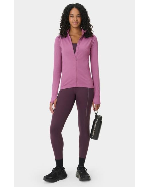 Sweaty Betty Purple Therma Boost Pocketed 7/8 Running Leggings