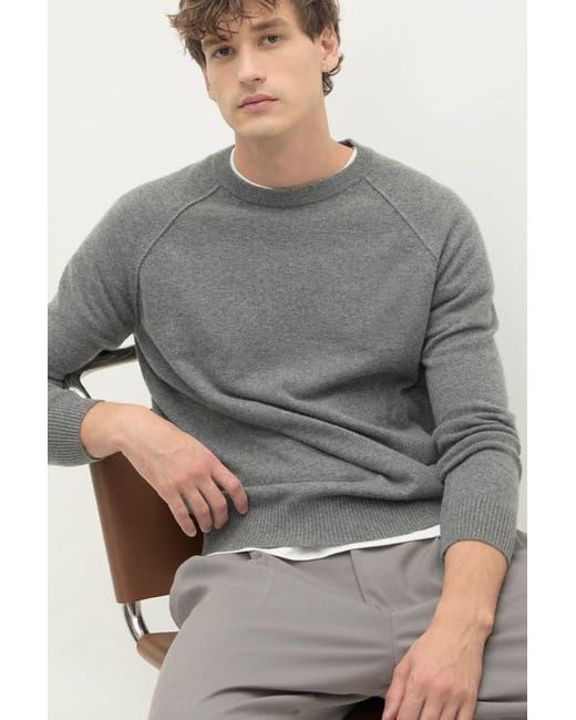 Naked Cashmere Gray Lorenzo Cashmere Crewneck for men
