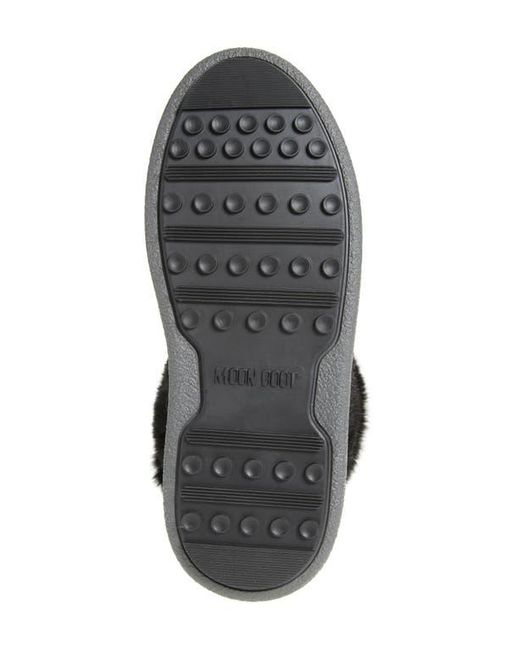 Moon Boot Black Ltrack Faux Fur Water Repellent Boot