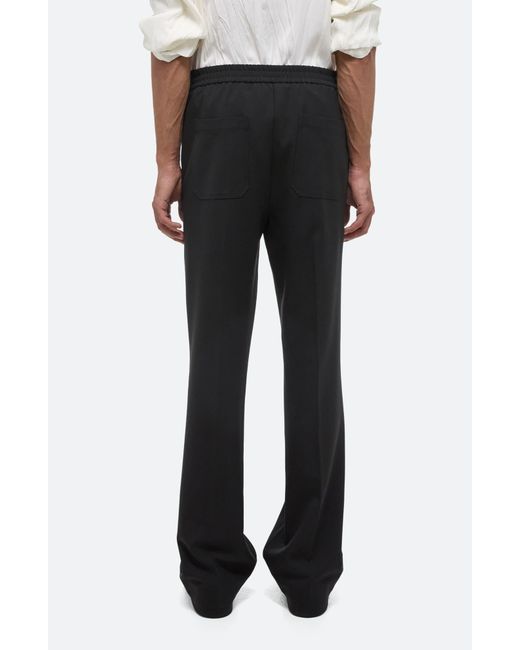 Helmut Lang Black Relaxed Fit Stretch Twill Pants for men