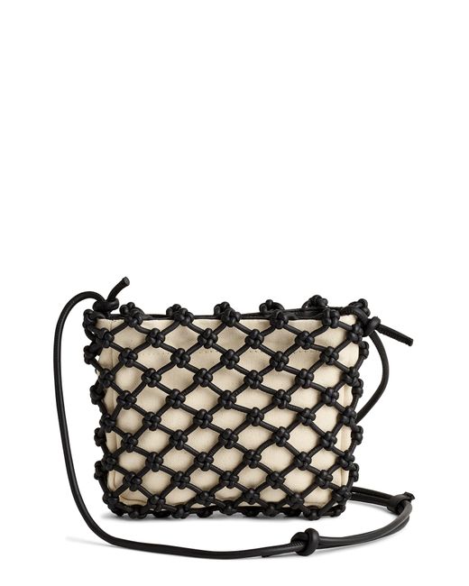 Madewell Black The Knotted Leather Crossbody Bag