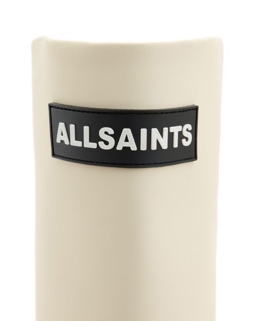 AllSaints White Octavia Knee High Boot