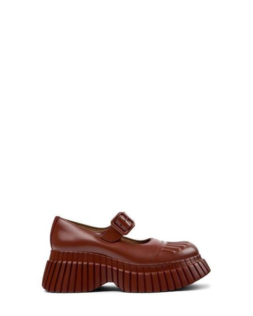 Camper Brown Pix Bcn Platform Mary Jane Flat