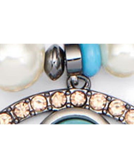 Kurt Geiger White Evil Eye Pendant Necklace