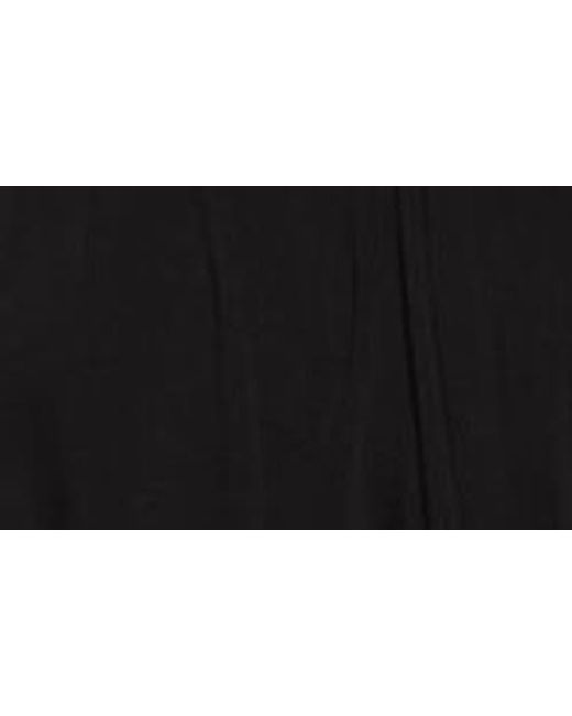 Giambattista Valli Black Draped One-Shoulder Gown