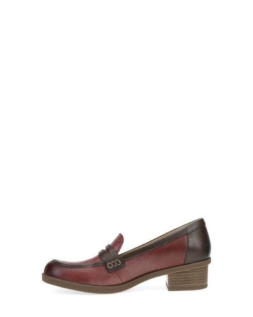 Dansko Brown Danica Waterproof Penny Loafer Pump