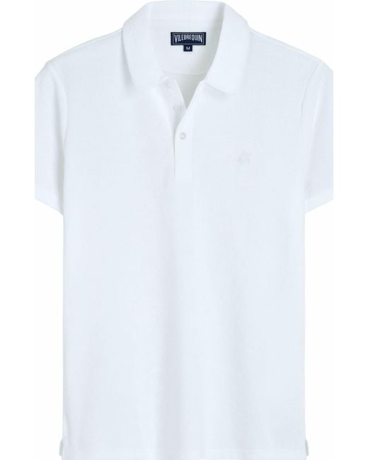Vilebrequin White Solid Terry Polo for men