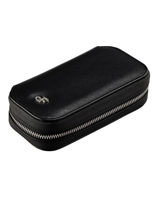 Wolf Black Philipp 2 Piece Watch Zip Case for men