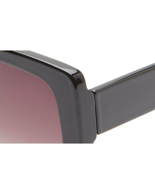 BP. Black Oversize Classic Square Sunglasses