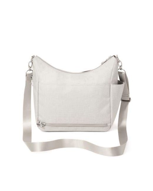 Baggallini Gray Modern Everywhere Hobo Crossbody Bag With Wristlet