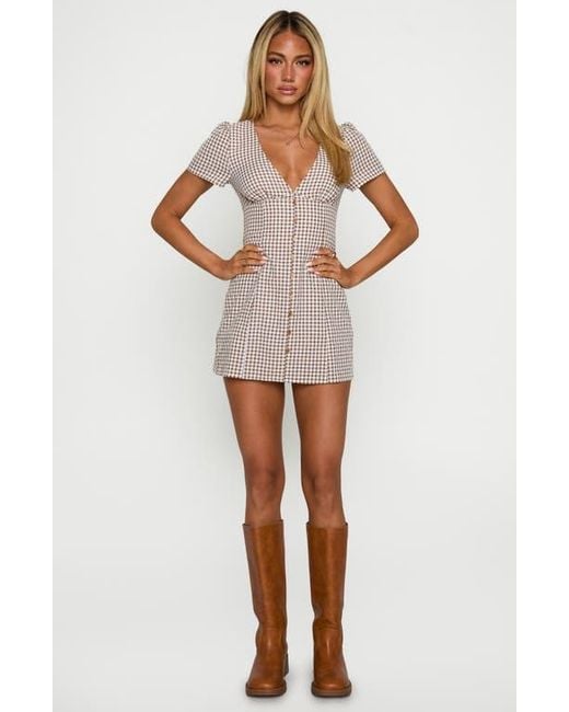 Princess Polly Multicolor Loveliness Check Playsuit